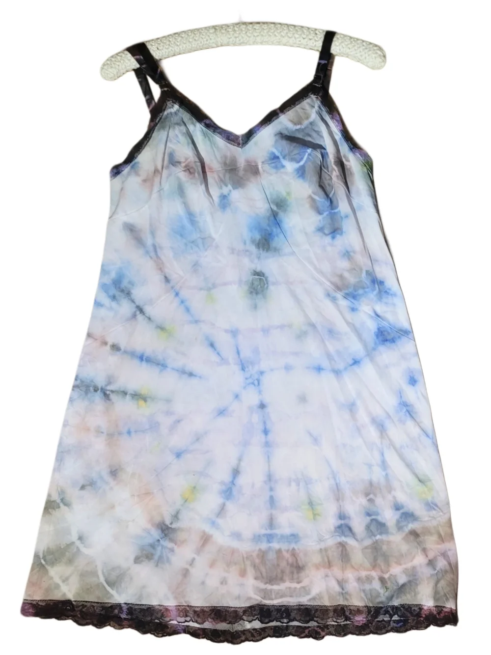 Vintage 60's Sears The Does'nt Slip Diy Tie-Dye Chemise Slip Dress - Picture 4 of 10